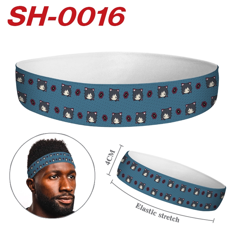 Demon Slayer Kimets Anime Stretch Sports Sweatband price for 5 pcs SH0016