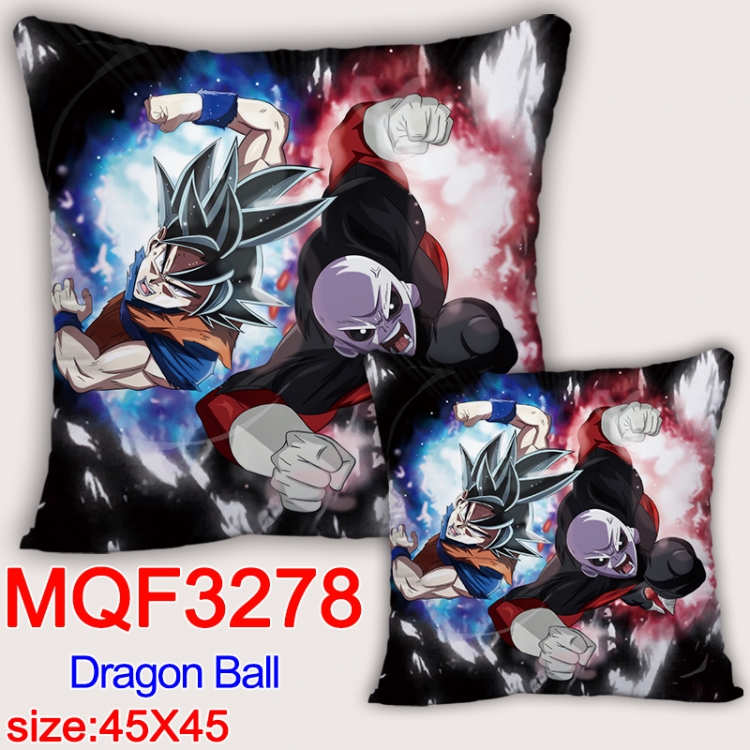 DRAGON BALL Anime square full-color pillow cushion 45X45CM NO FILLING  MQF-3278