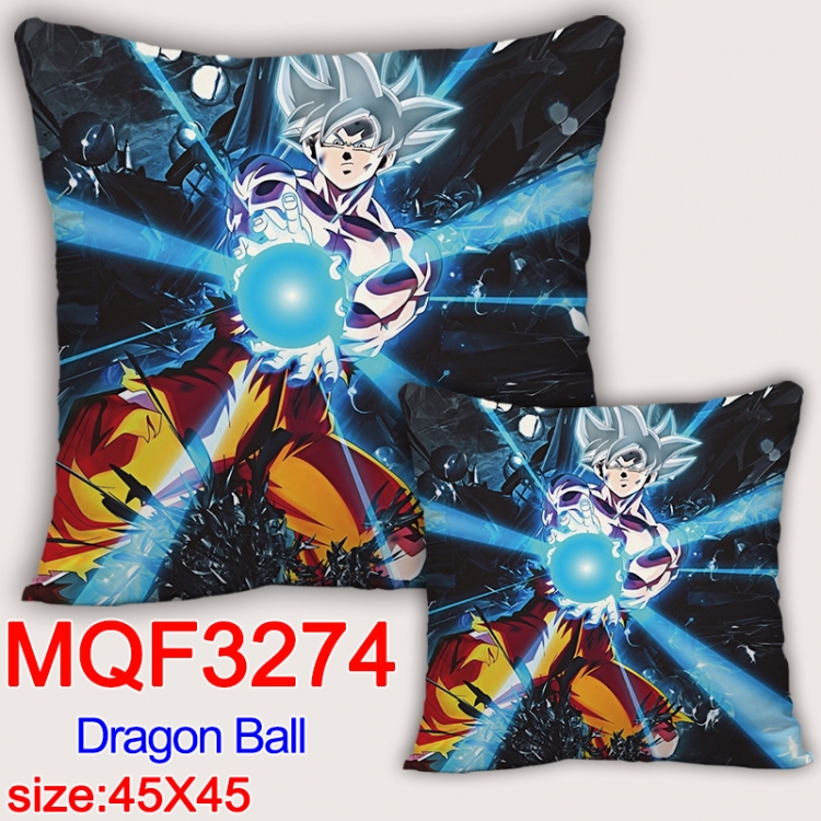DRAGON BALL Anime square full-color pillow cushion 45X45CM NO FILLING  MQF-3274