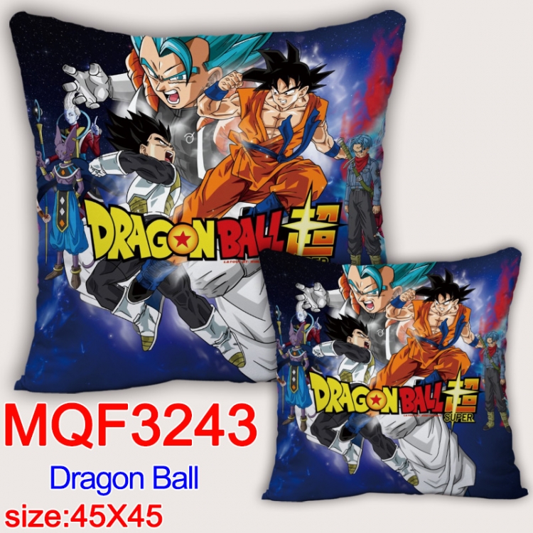 DRAGON BALL Anime square full-color pillow cushion 45X45CM NO FILLING  MQF-3243