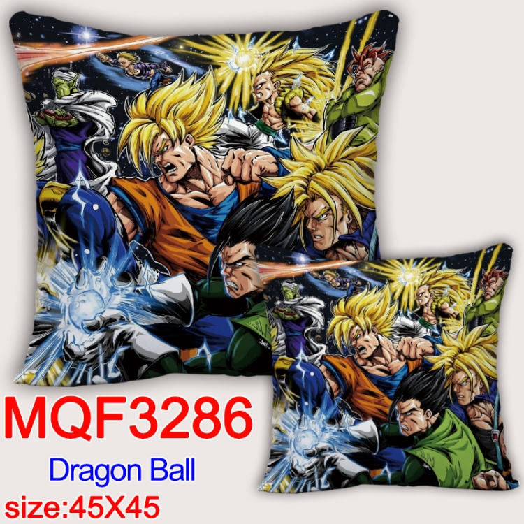 DRAGON BALL Anime square full-color pillow cushion 45X45CM NO FILLING  MQF-3286