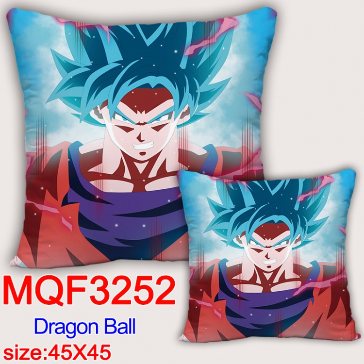 DRAGON BALL Anime square full-color pillow cushion 45X45CM NO FILLING  MQF-3252
