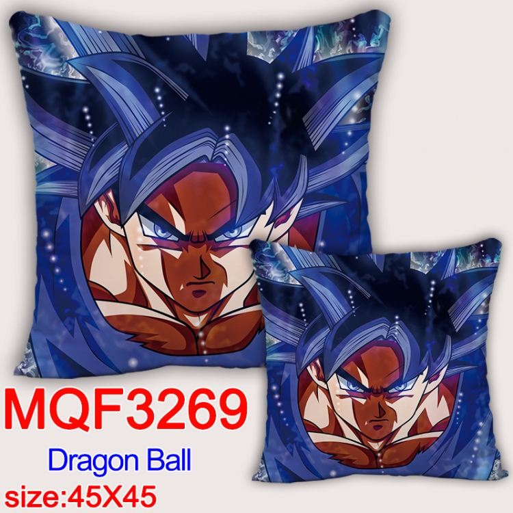 DRAGON BALL Anime square full-color pillow cushion 45X45CM NO FILLING  MQF-3269