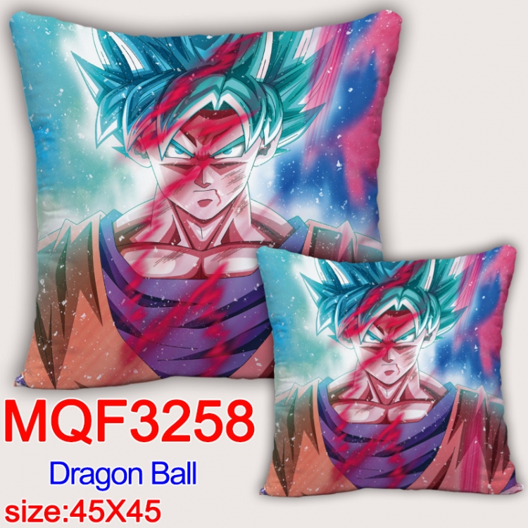 DRAGON BALL Anime square full-color pillow cushion 45X45CM NO FILLING  MQF-3258
