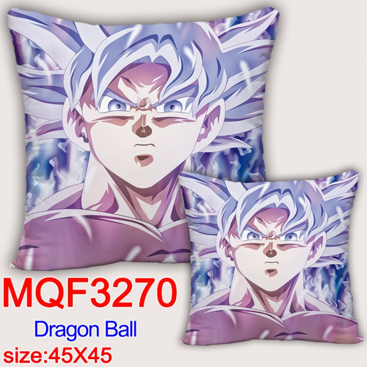 DRAGON BALL Anime square full-color pillow cushion 45X45CM NO FILLING  MQF-3270