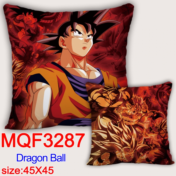 DRAGON BALL Anime square full-color pillow cushion 45X45CM NO FILLING  MQF-3287