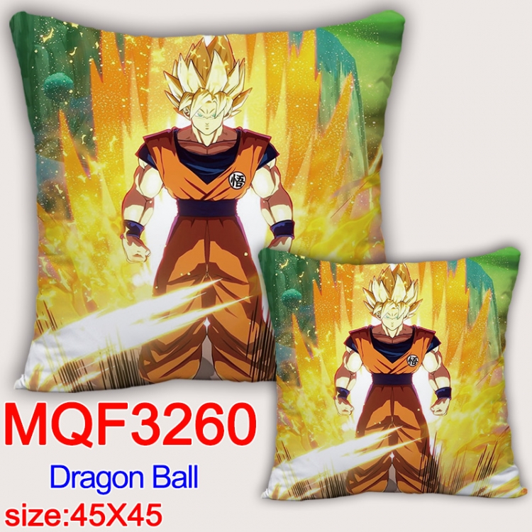 DRAGON BALL Anime square full-color pillow cushion 45X45CM NO FILLING  MQF-3260