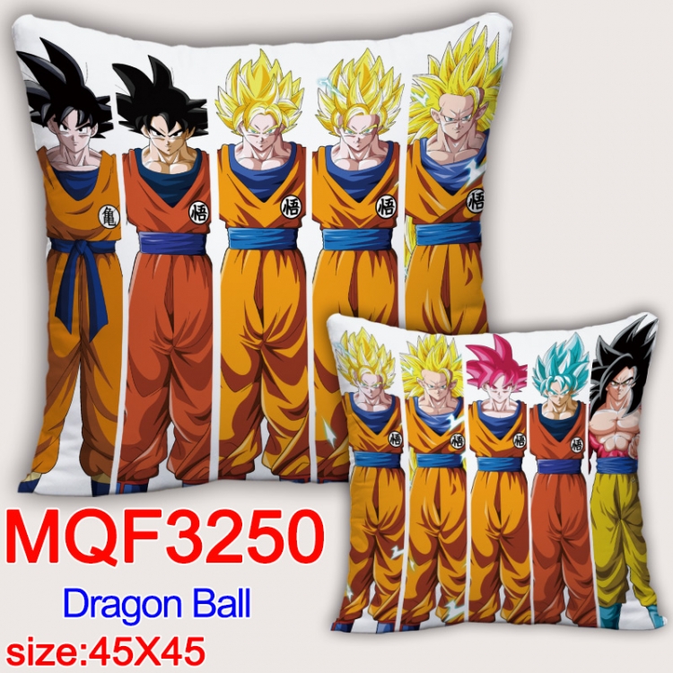 DRAGON BALL Anime square full-color pillow cushion 45X45CM NO FILLING  MQF-3250