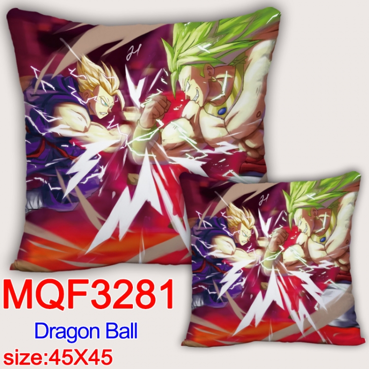 DRAGON BALL Anime square full-color pillow cushion 45X45CM NO FILLING  MQF-3281