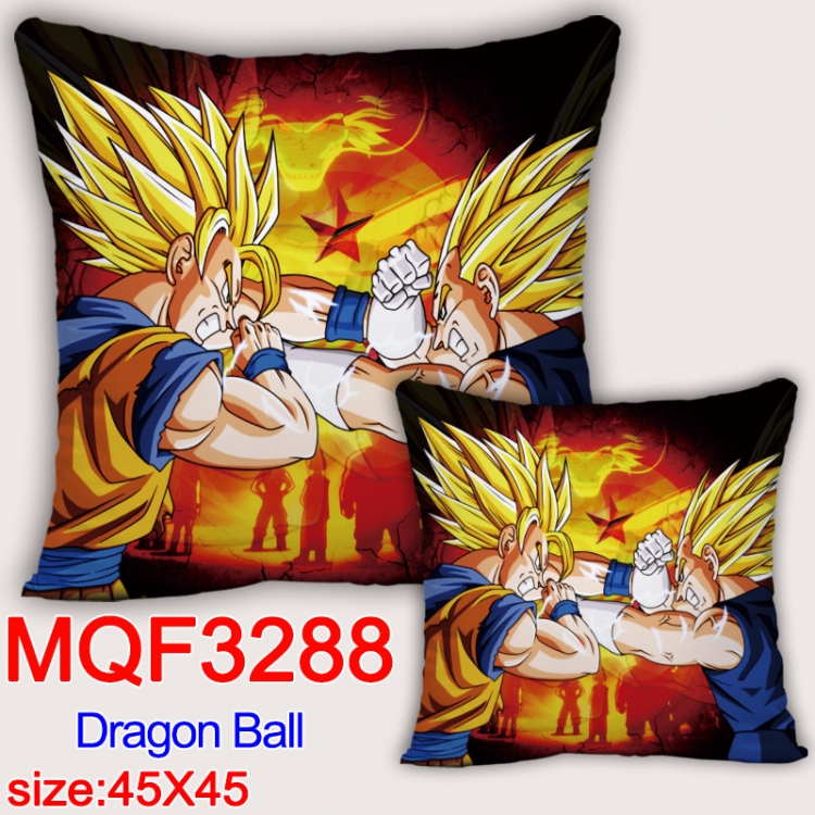DRAGON BALL Anime square full-color pillow cushion 45X45CM NO FILLING  MQF-3288