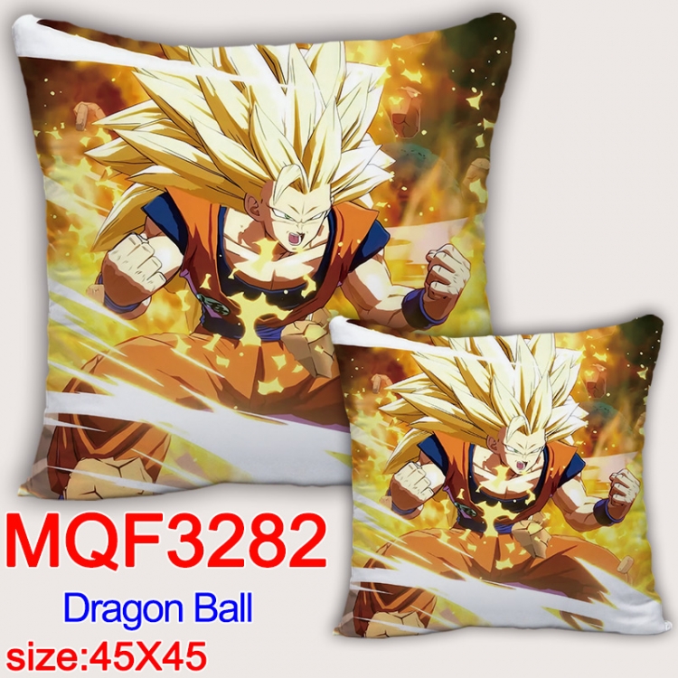 DRAGON BALL Anime square full-color pillow cushion 45X45CM NO FILLING  MQF-3282