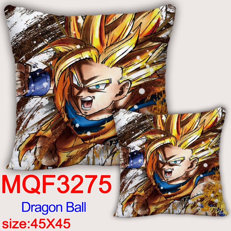 DRAGON BALL Anime square full-color pillow cushion 45X45CM NO FILLING  MQF-3275