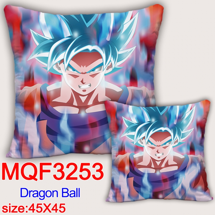 DRAGON BALL Anime square full-color pillow cushion 45X45CM NO FILLING  MQF-3253