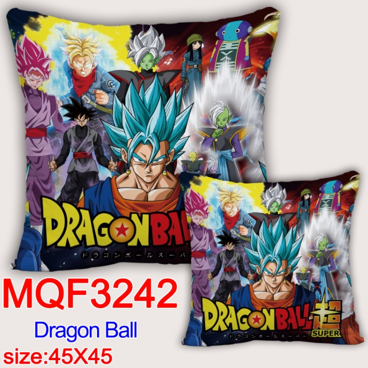 DRAGON BALL Anime square full-color pillow cushion 45X45CM NO FILLING  MQF-3242