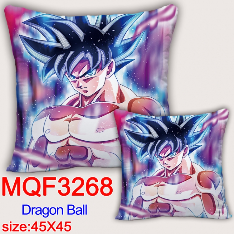 DRAGON BALL Anime square full-color pillow cushion 45X45CM NO FILLING  MQF-3268