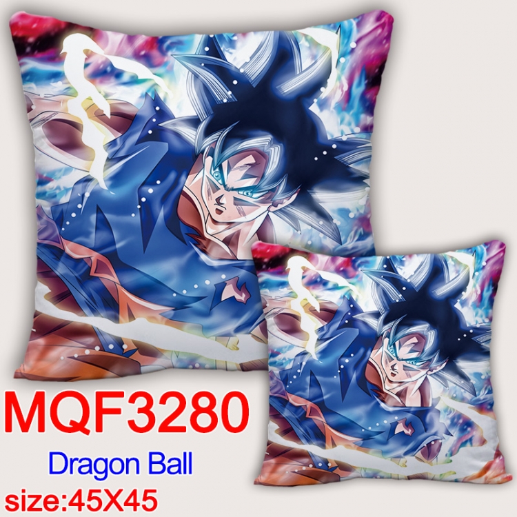 DRAGON BALL Anime square full-color pillow cushion 45X45CM NO FILLING  MQF-3280