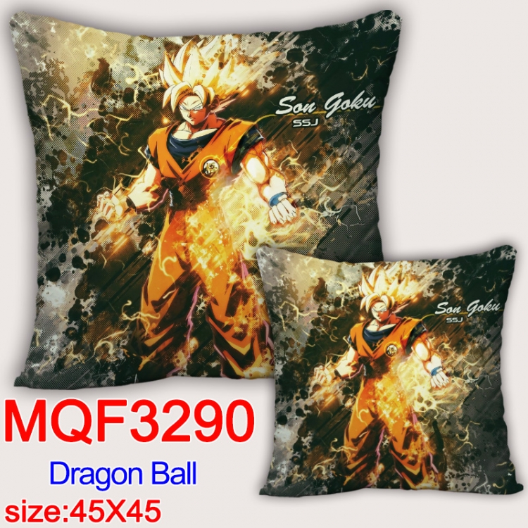 DRAGON BALL Anime square full-color pillow cushion 45X45CM NO FILLING  MQF-3290