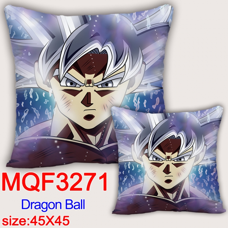 DRAGON BALL Anime square full-color pillow cushion 45X45CM NO FILLING MQF-3271