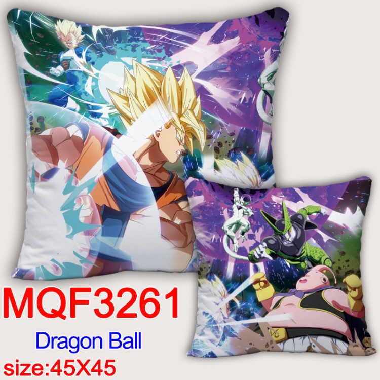 DRAGON BALL Anime square full-color pillow cushion 45X45CM NO FILLING  MQF-3261