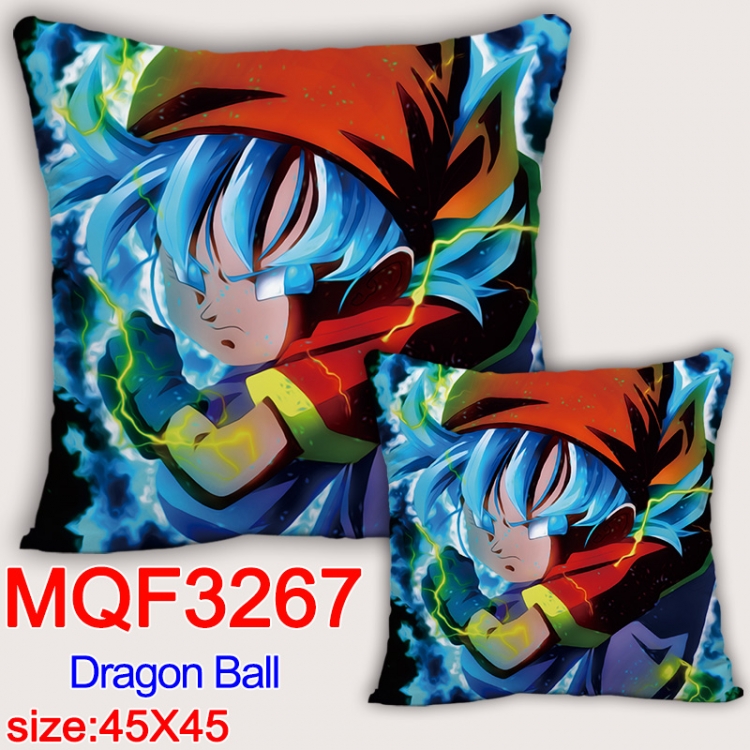 DRAGON BALL Anime square full-color pillow cushion 45X45CM NO FILLING  MQF-3267