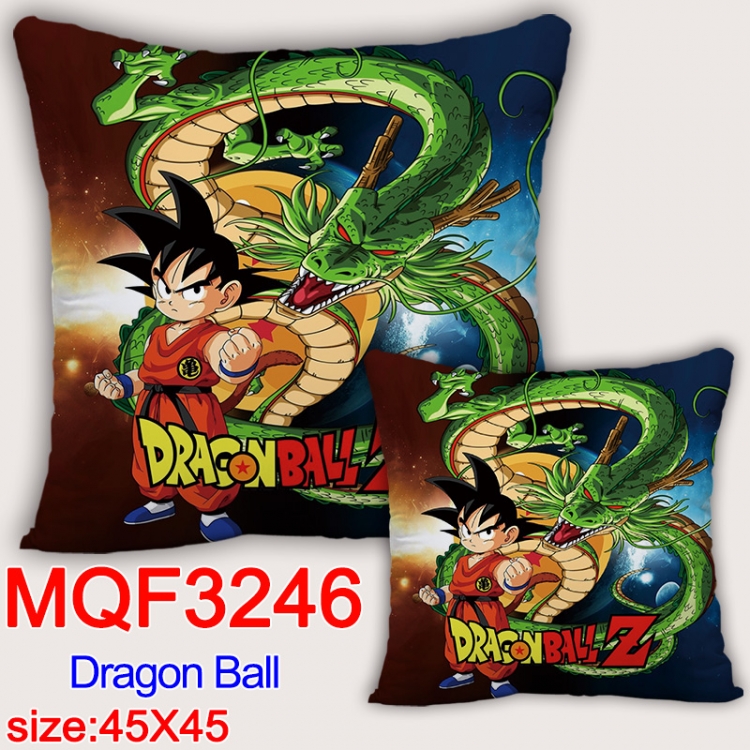 DRAGON BALL Anime square full-color pillow cushion 45X45CM NO FILLING  MQF-3246