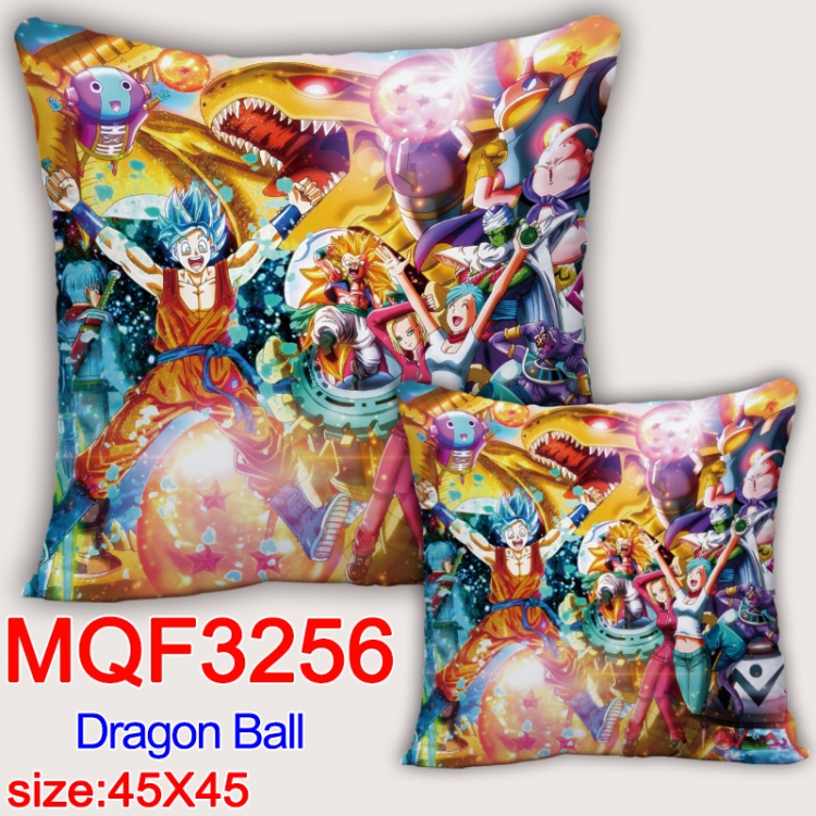 DRAGON BALL Anime square full-color pillow cushion 45X45CM NO FILLING  MQF-3256