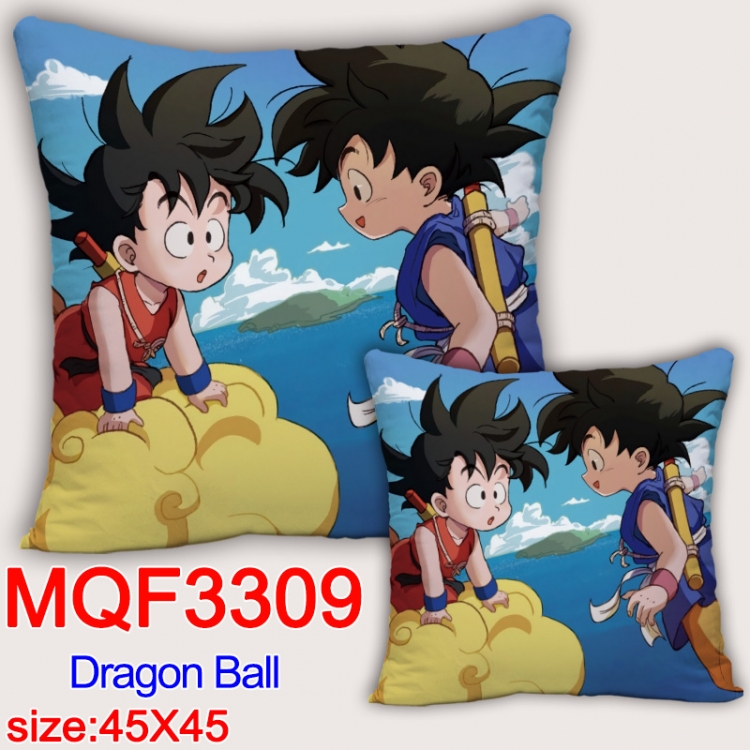 DRAGON BALL Anime square full-color pillow cushion 45X45CM NO FILLING  MQF-3309