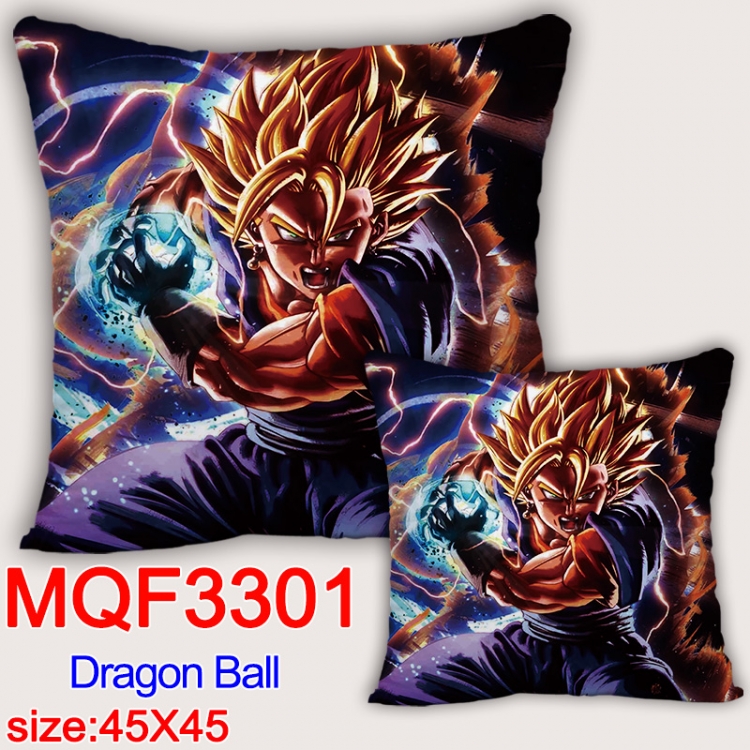 DRAGON BALL Anime square full-color pillow cushion 45X45CM NO FILLING  MQF-3301