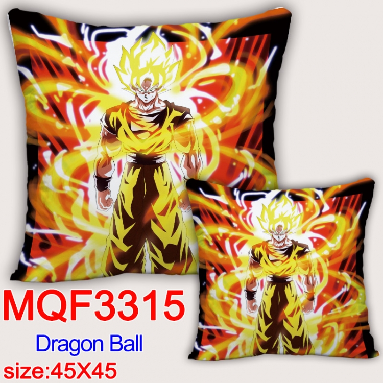 DRAGON BALL Anime square full-color pillow cushion 45X45CM NO FILLING  MQF-3315