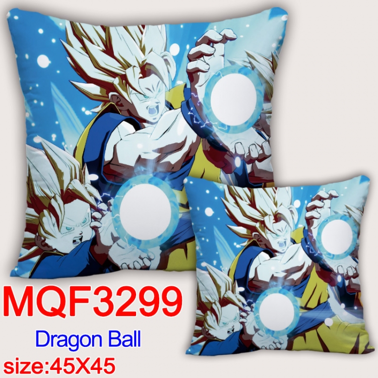 DRAGON BALL Anime square full-color pillow cushion 45X45CM NO FILLING   MQF-3299