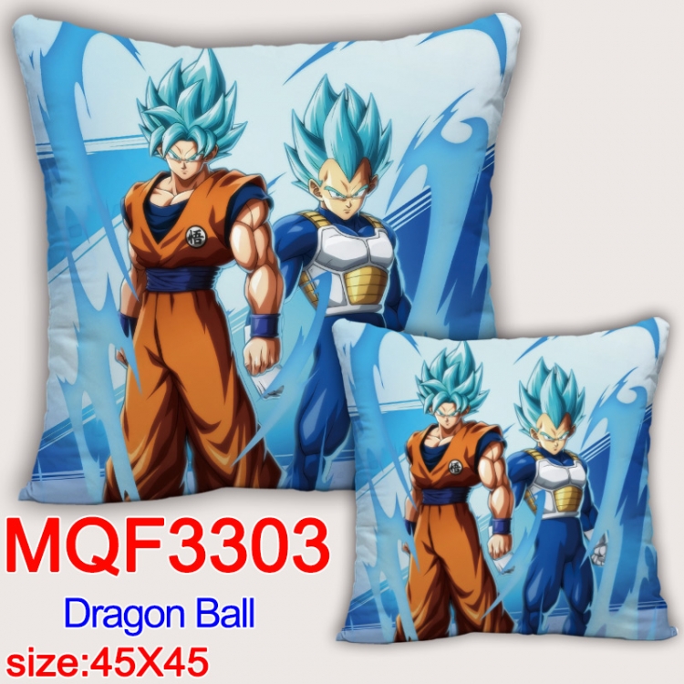 DRAGON BALL Anime square full-color pillow cushion 45X45CM NO FILLING  MQF-3303