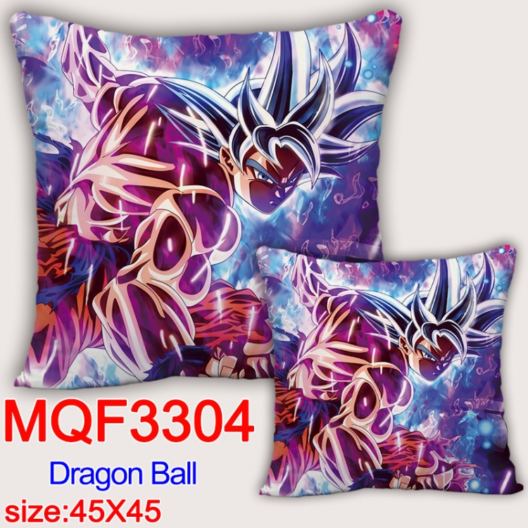 DRAGON BALL Anime square full-color pillow cushion 45X45CM NO FILLING   MQF-3304