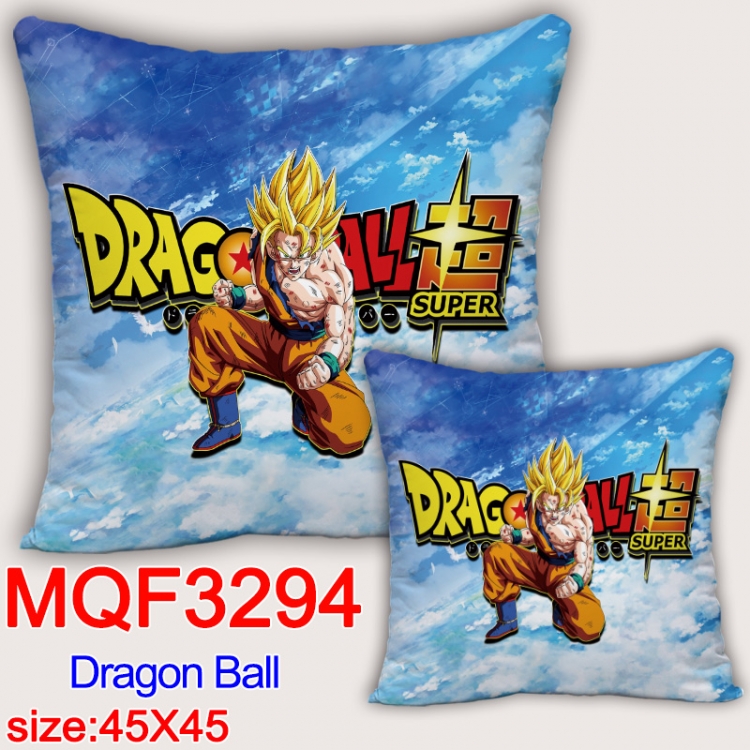 DRAGON BALL Anime square full-color pillow cushion 45X45CM NO FILLING  MQF-3294