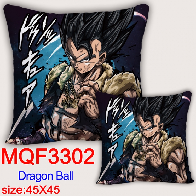 DRAGON BALL Anime square full-color pillow cushion 45X45CM NO FILLING   MQF-3302