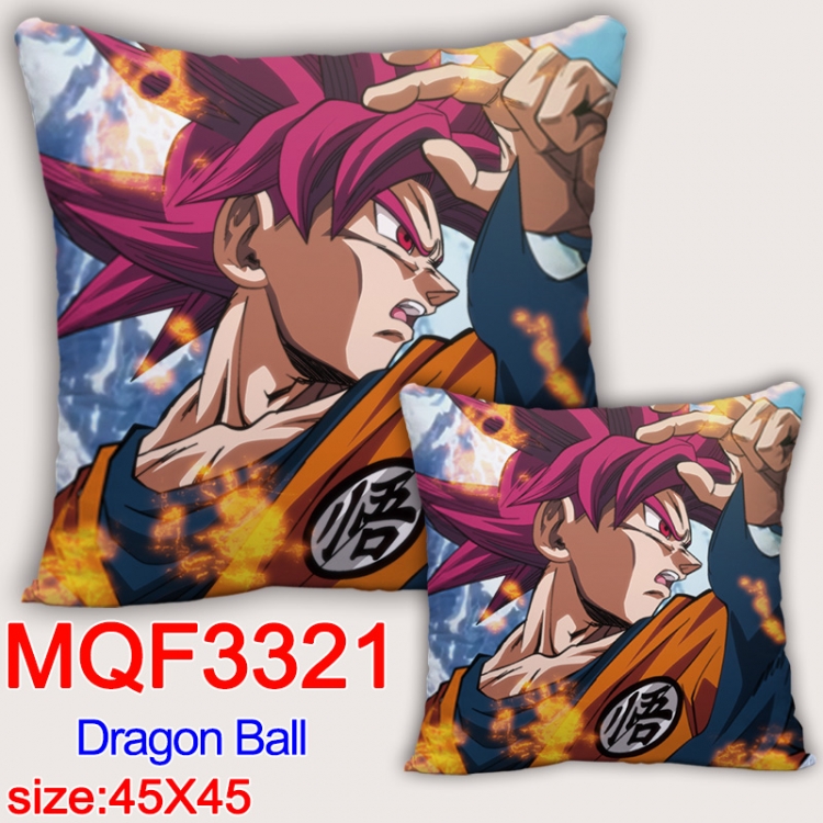 DRAGON BALL Anime square full-color pillow cushion 45X45CM NO FILLING   MQF-3321