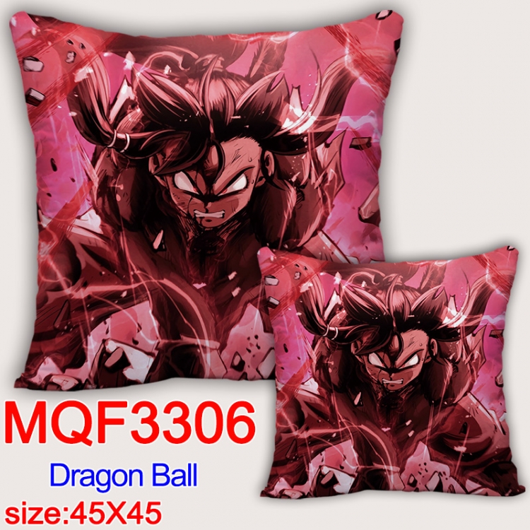 DRAGON BALL Anime square full-color pillow cushion 45X45CM NO FILLING   MQF-3306