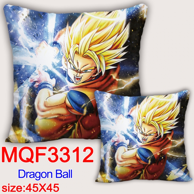 DRAGON BALL Anime square full-color pillow cushion 45X45CM NO FILLING  MQF-3312
