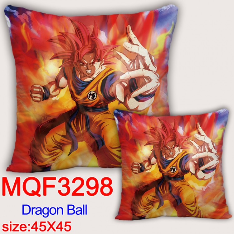 DRAGON BALL Anime square full-color pillow cushion 45X45CM NO FILLING  MQF-3298