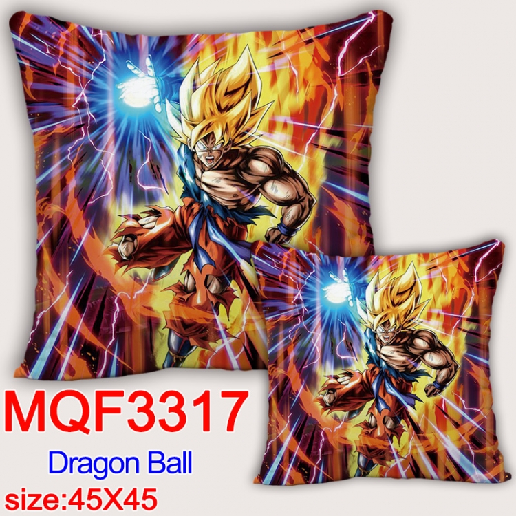 DRAGON BALL Anime square full-color pillow cushion 45X45CM NO FILLING   MQF-3317