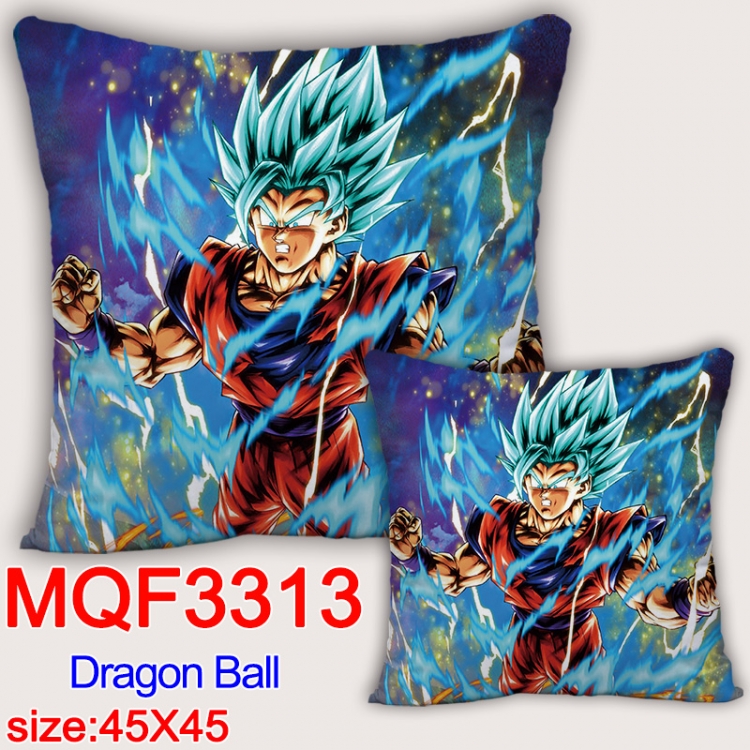 DRAGON BALL Anime square full-color pillow cushion 45X45CM NO FILLING   MQF-3313
