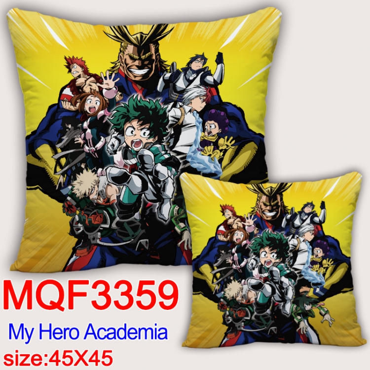 My Hero Academia Anime square full-color pillow cushion 45X45CM NO FILLING MQF-3359
