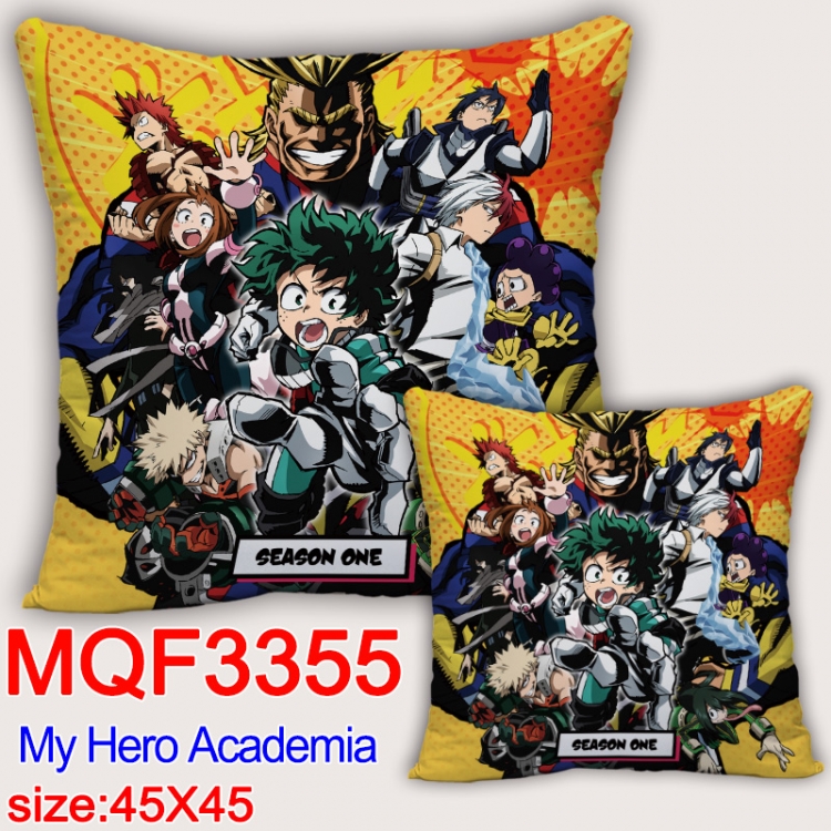 My Hero Academia Anime square full-color pillow cushion 45X45CM NO FILLING MQF-3355