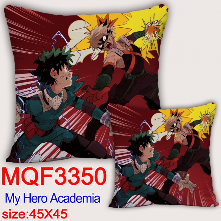 My Hero Academia Anime square full-color pillow cushion 45X45CM NO FILLING MQF-3350