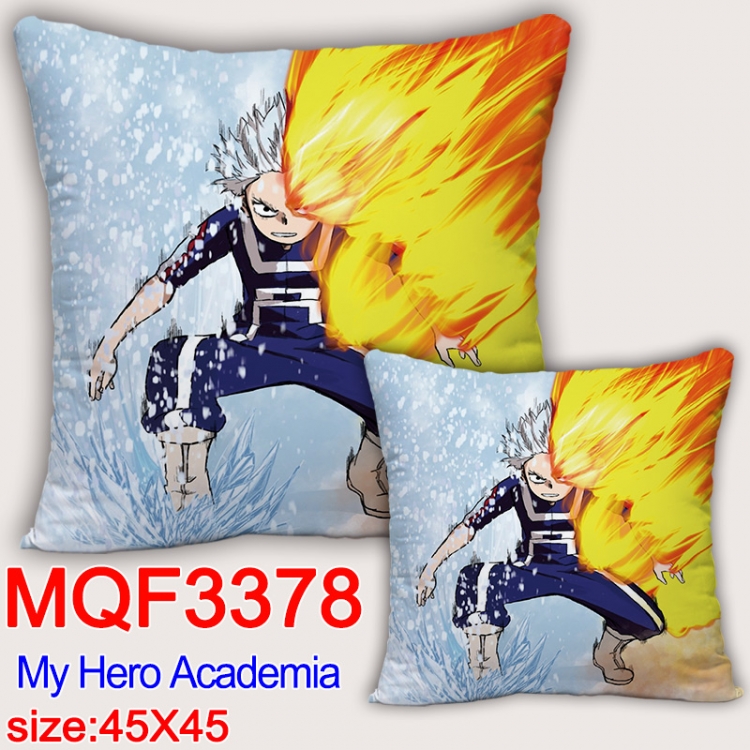 My Hero Academia Anime square full-color pillow cushion 45X45CM NO FILLING MQF-3378