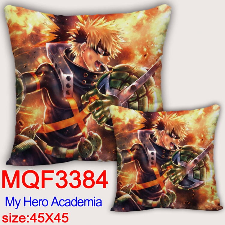 My Hero Academia Anime square full-color pillow cushion 45X45CM NO FILLING  MQF-3384