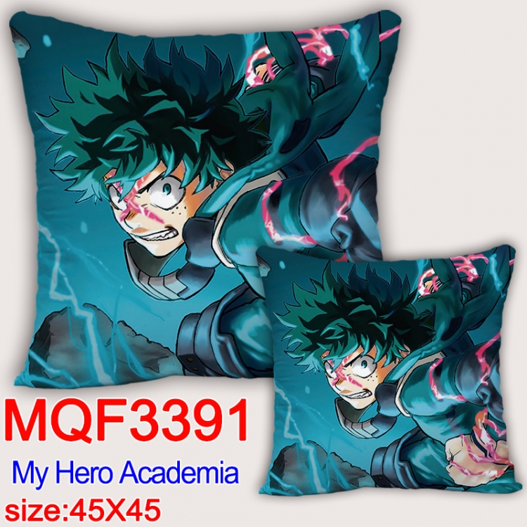 My Hero Academia Anime square full-color pillow cushion 45X45CM NO FILLING   MQF-3391
