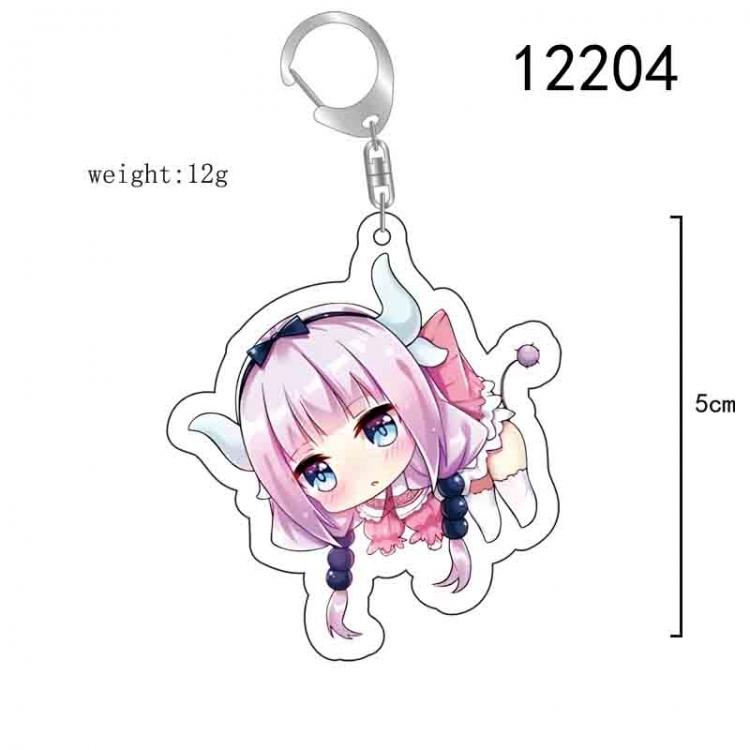 Miss Kobayashis Dragon Maid Anime acrylic Key Chain  price for 5 pcs 12204