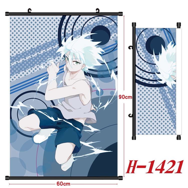 HunterXHunter Anime Black Plastic Rod Canvas Painting 60X90CM H-1421