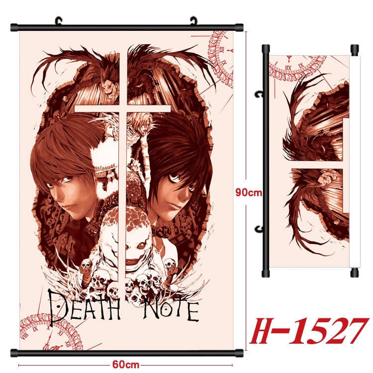 Death note Anime Black Plastic Rod Canvas Painting 60X90CM H-1527