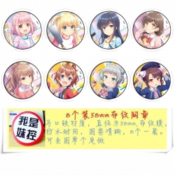 Sonic Anime round Badge cloth ...